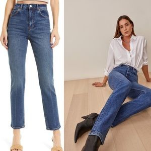 Reformation Liza High Rise Straight Jeans Size 27 NWT